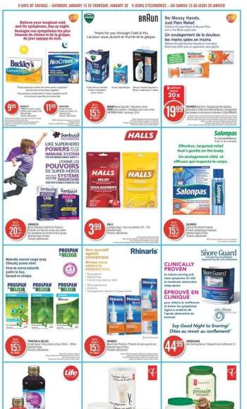 Shoppers Drug Mart Flyer - January 15, 2022 - January 20, 2022.