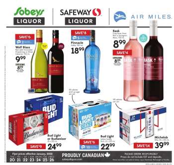 Sobeys Liquor Flyer - January 20, 2022 - January 26, 2022.