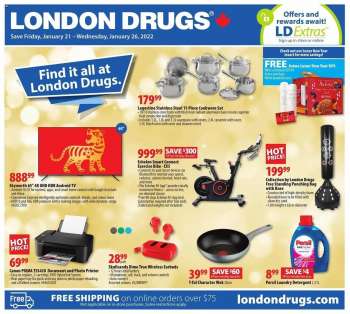 London Drugs Flyer - January 21, 2022 - January 26, 2022.