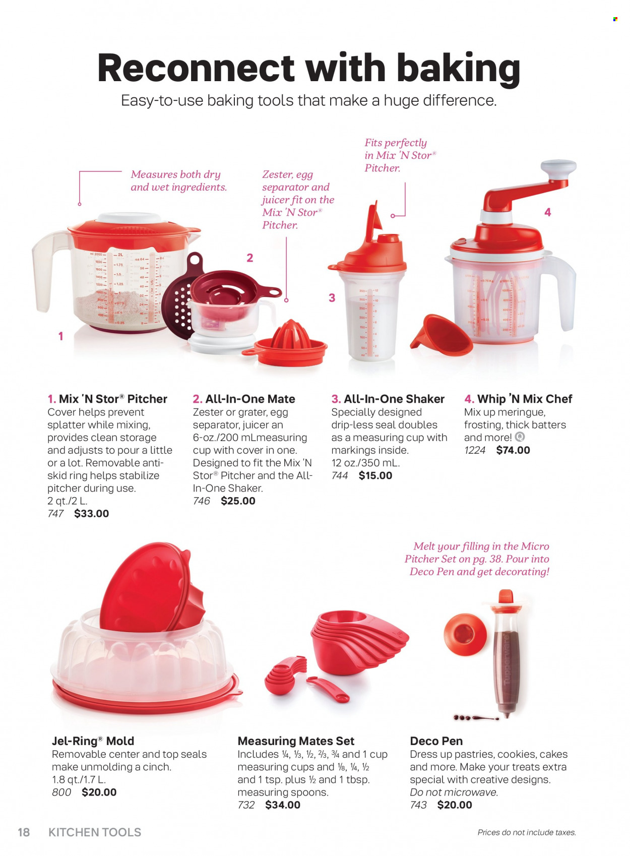 Tupperware flyer . Page 18.