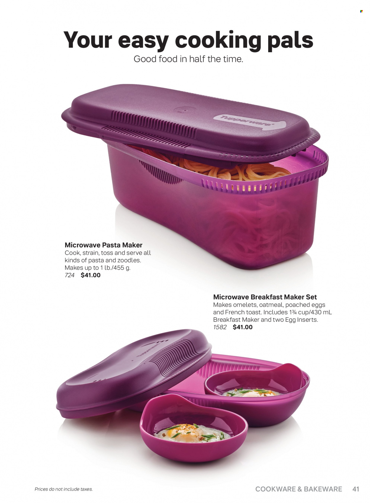 Tupperware flyer . Page 41.