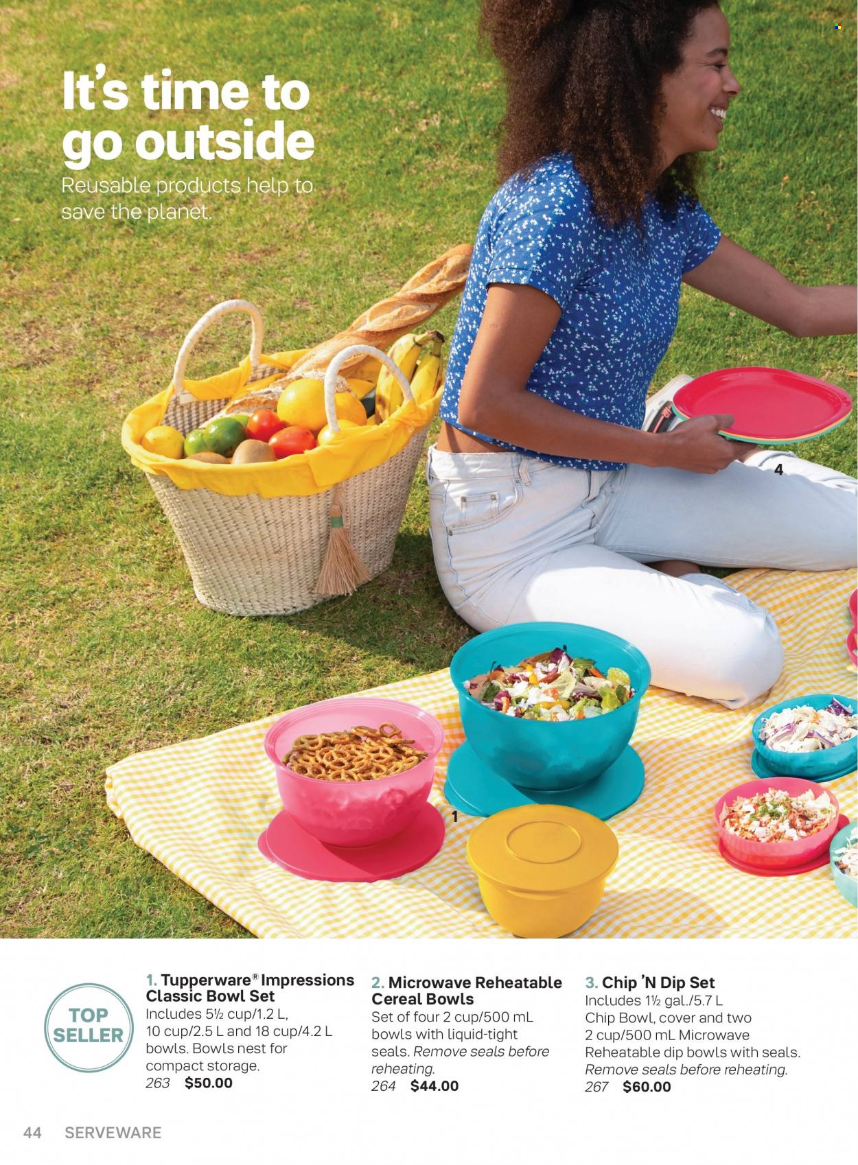 Tupperware flyer . Page 44.