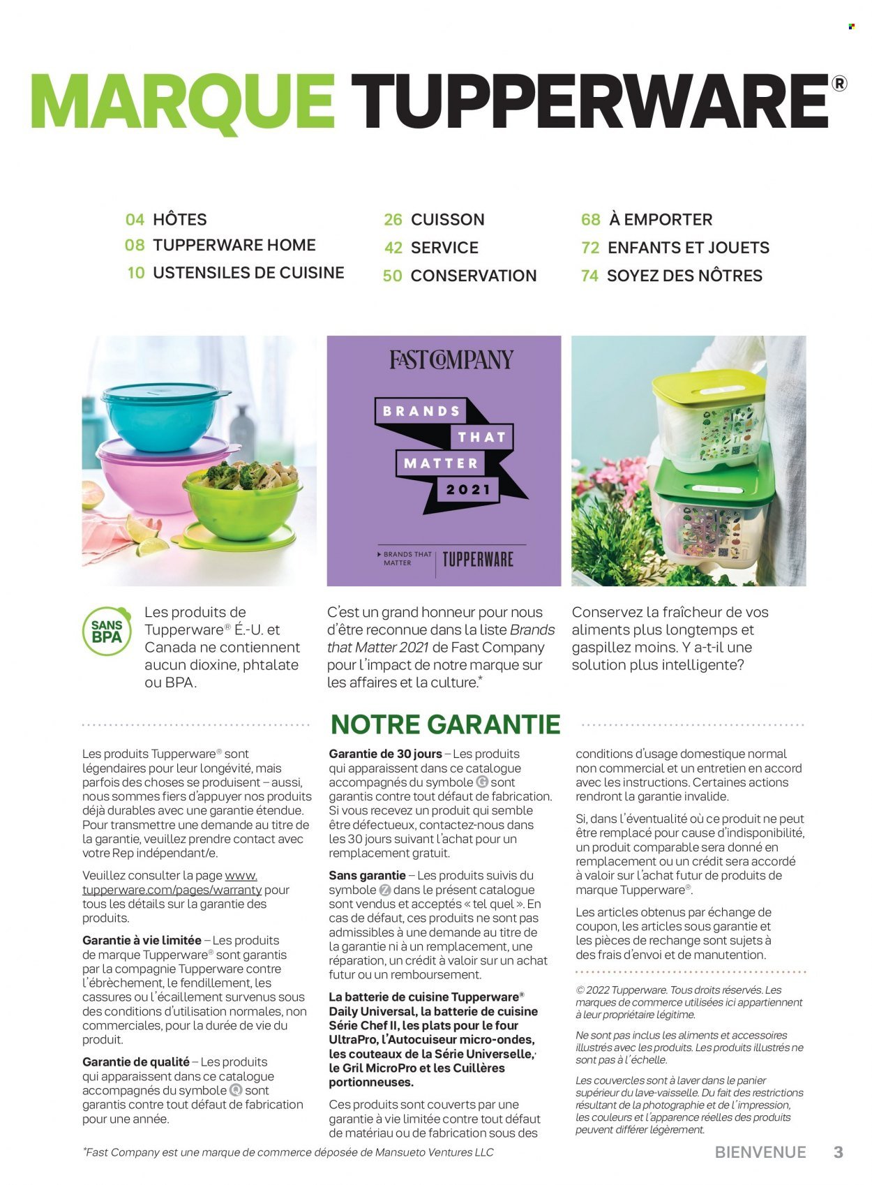 Circulaire Tupperware . Page 3.