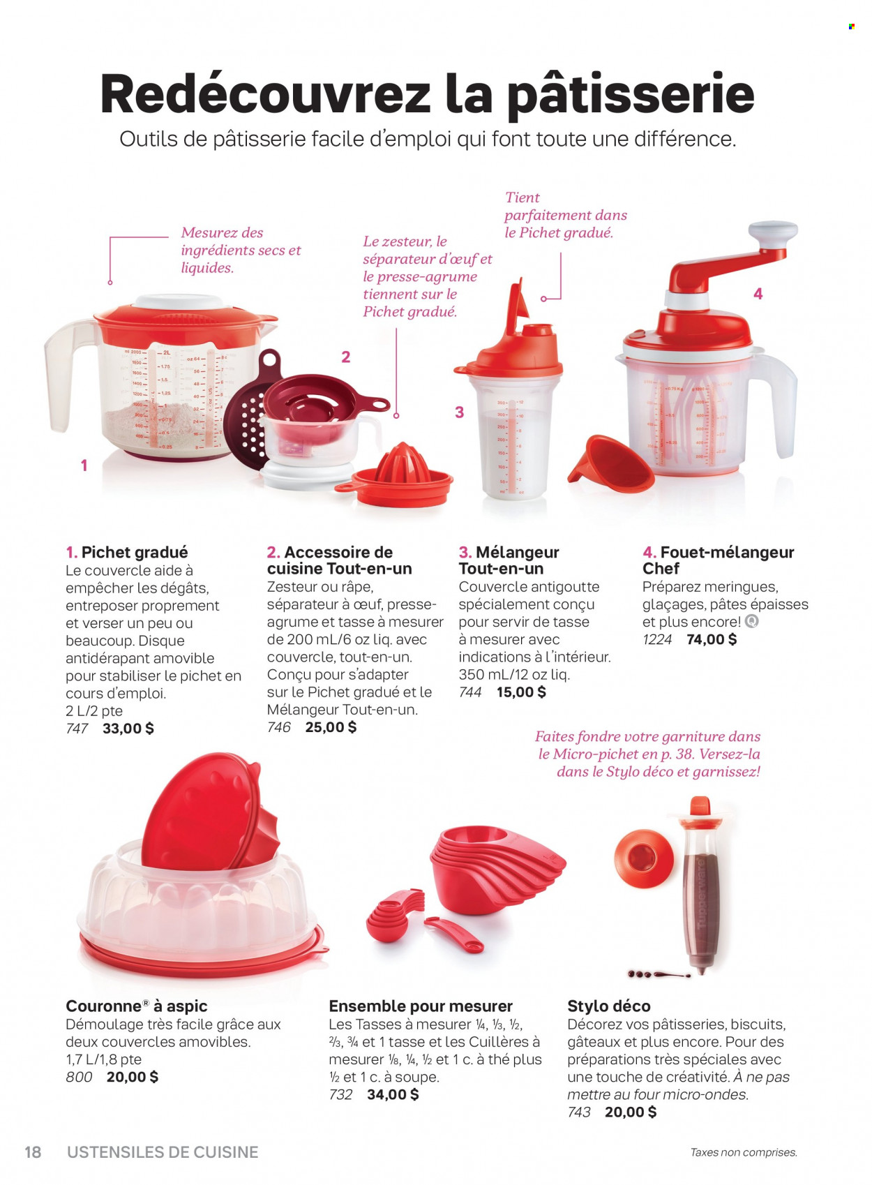 Circulaire Tupperware . Page 18.