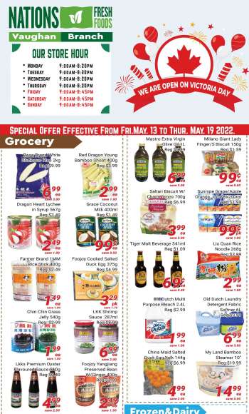 Nations Fresh Foods Flyer - May 13, 2022 - May 19, 2022.