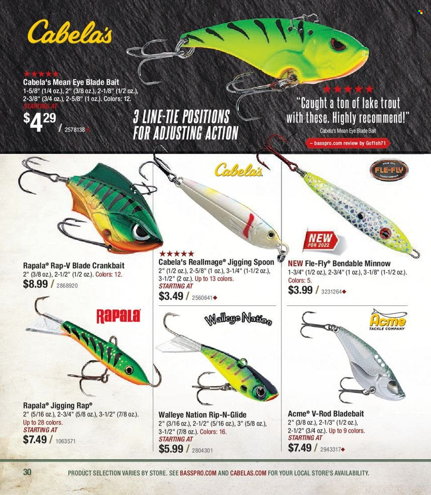 Circulaire Bass Pro Shops . Page 30.