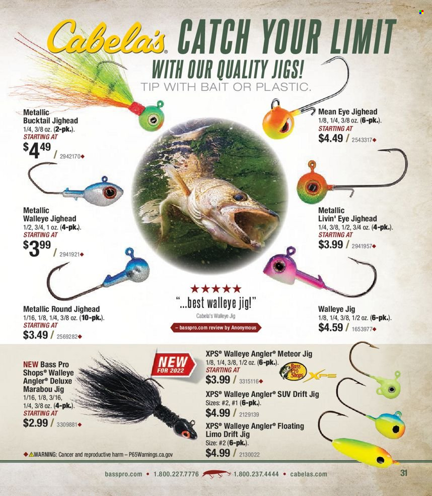 Circulaire Bass Pro Shops . Page 31.