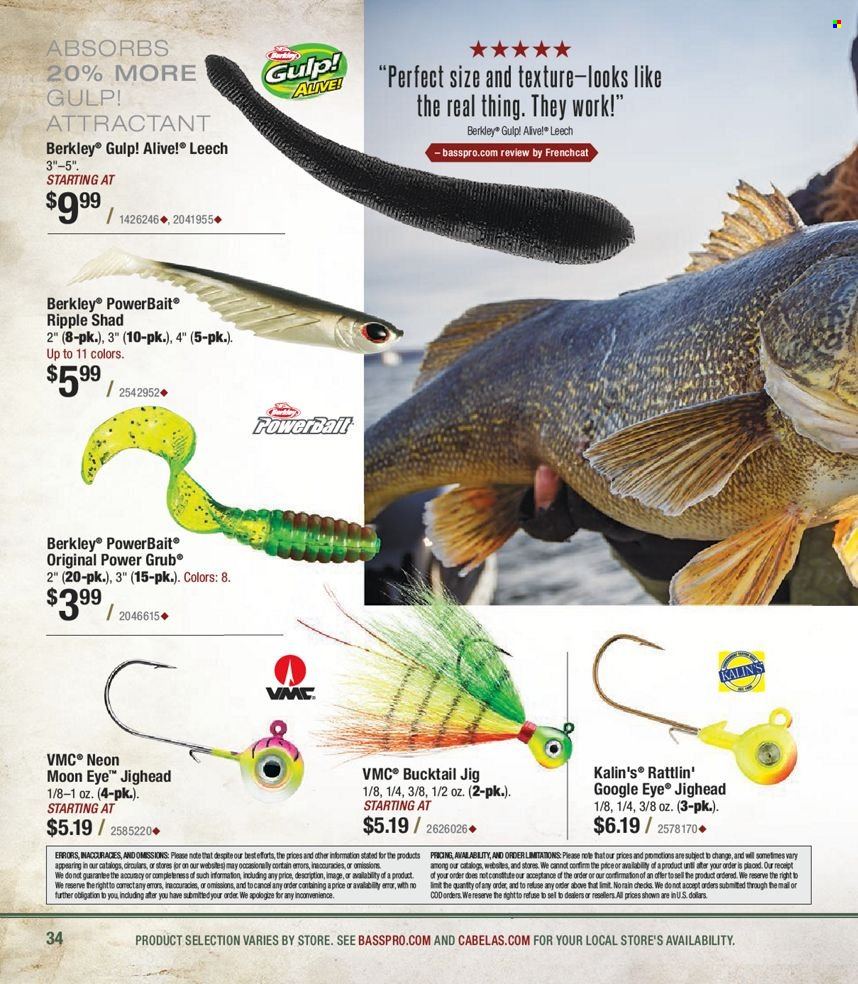 Circulaire Bass Pro Shops . Page 34.
