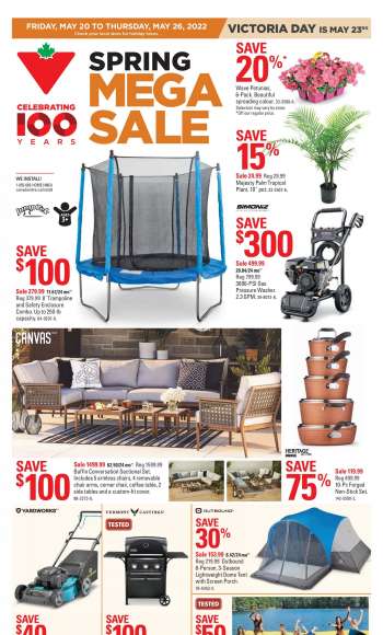 Canadian Tire Flyer - May 20, 2022 - May 26, 2022.