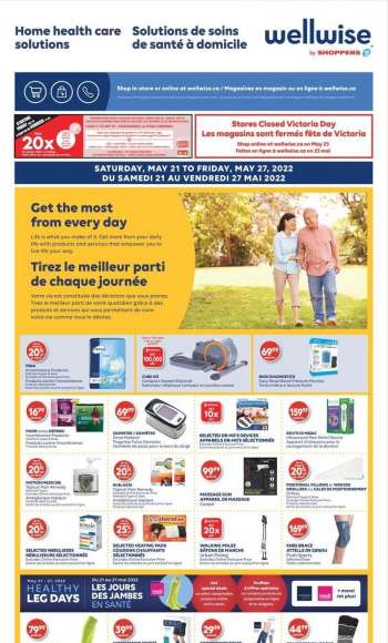 Shoppers Drug Mart Flyer - May 21, 2022 - May 27, 2022.