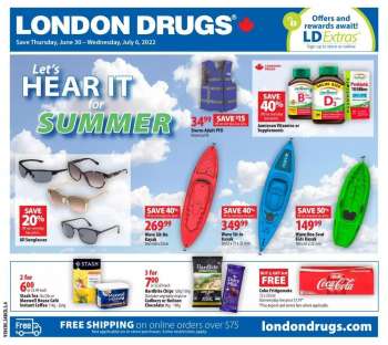 London Drugs Flyer - June 30, 2022 - July 06, 2022.