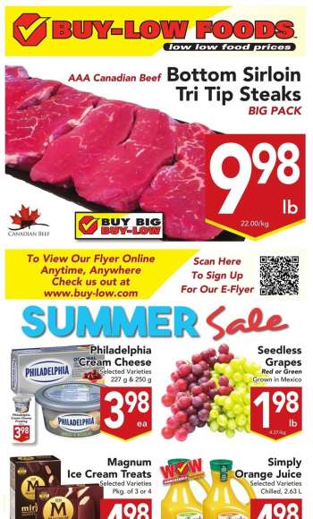 Buy-Low Foods Flyer - July 03, 2022 - July 09, 2022.