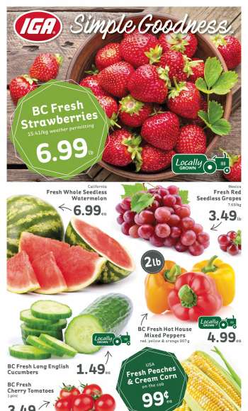 IGA Simple Goodness Flyer - July 01, 2022 - July 07, 2022.