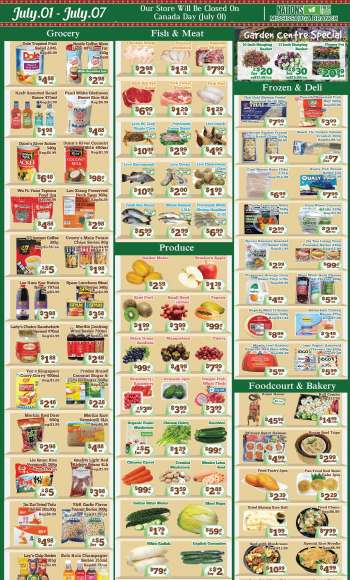 Nations Fresh Foods Flyer - July 01, 2022 - July 07, 2022.