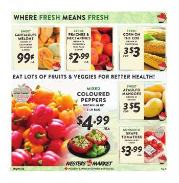 Nesters Food Market Flyer - July 03, 2022 - July 09, 2022.