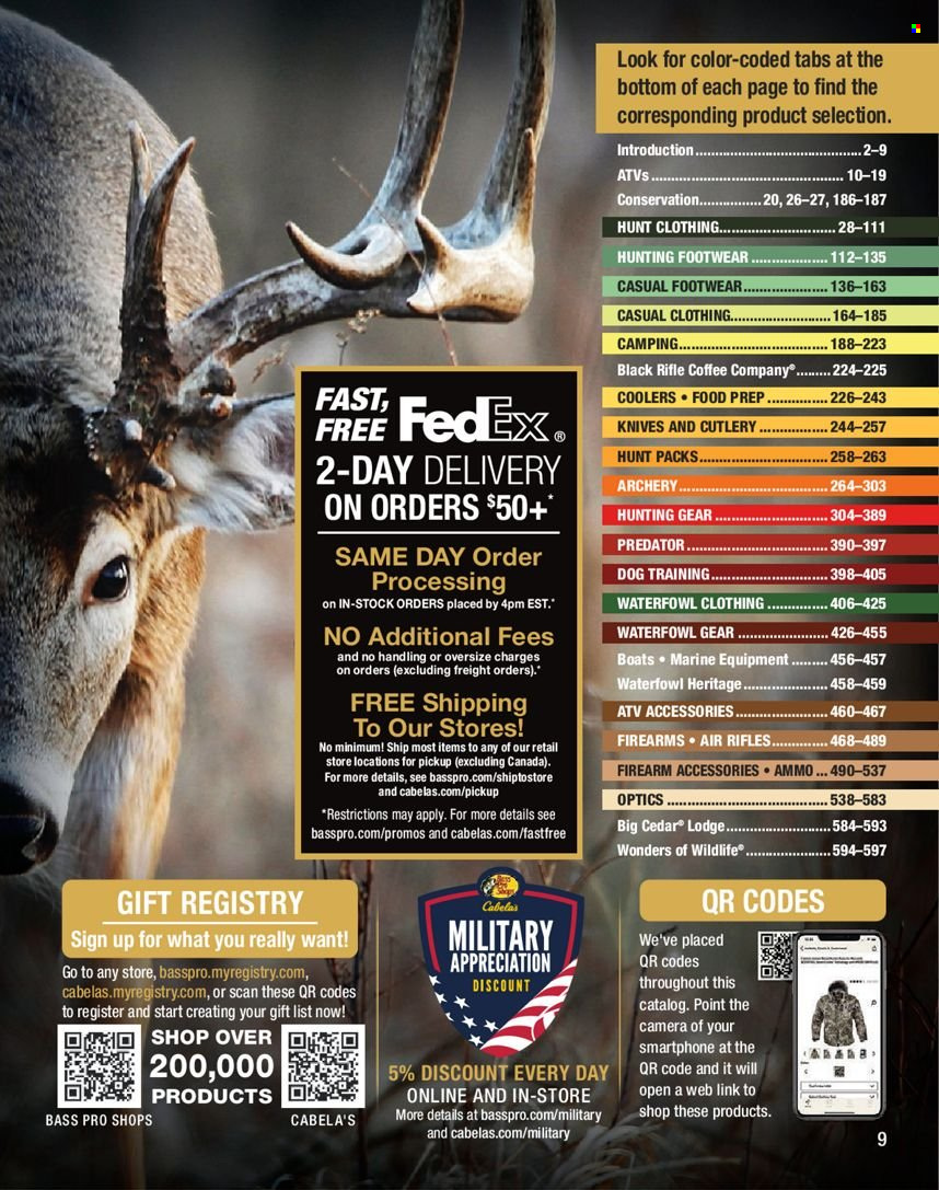 Bass Pro Shops flyer . Page 9.