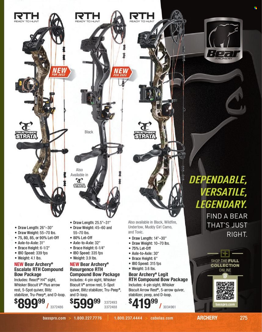 Bass Pro Shops flyer . Page 275.