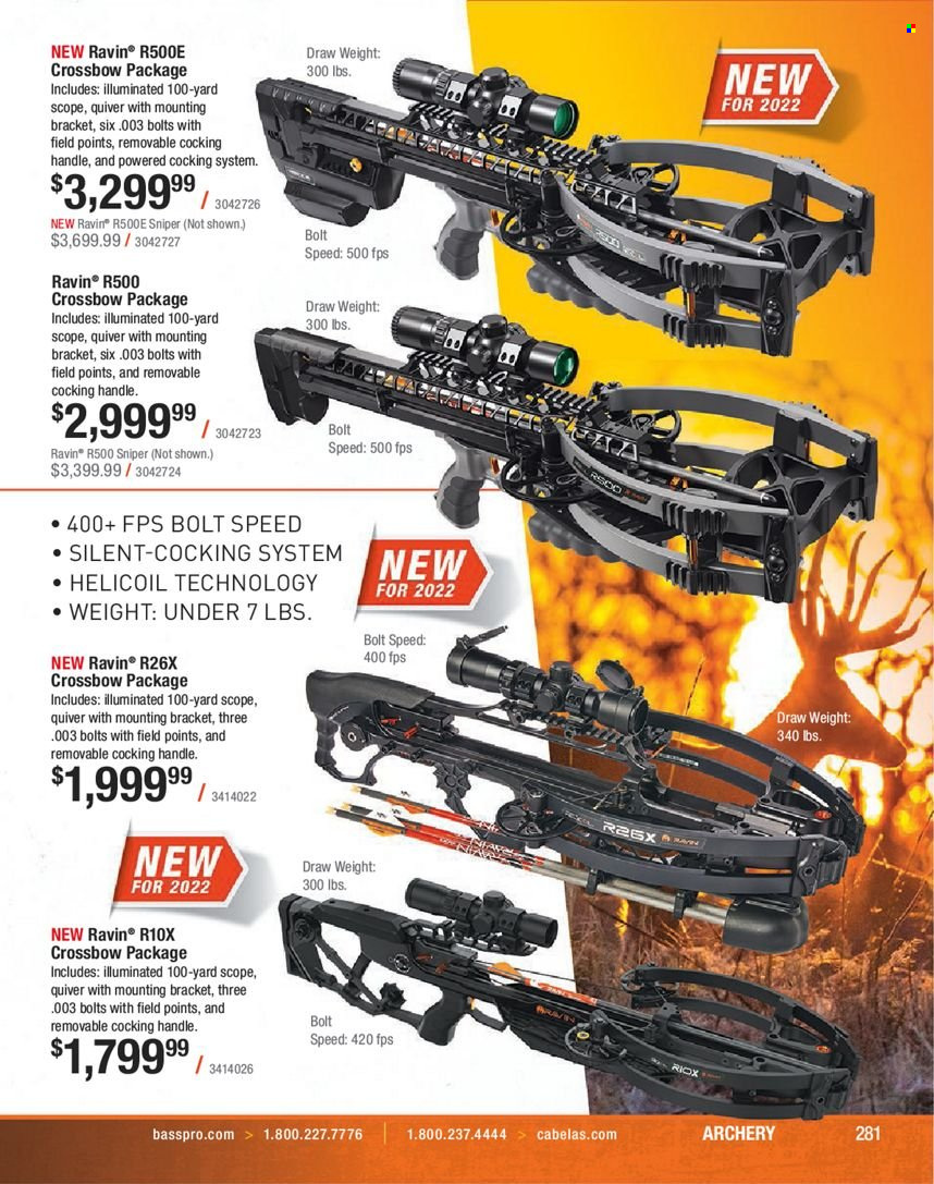 Bass Pro Shops flyer . Page 281.