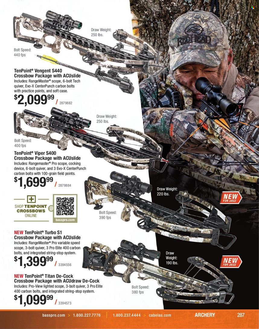 Bass Pro Shops flyer . Page 287.
