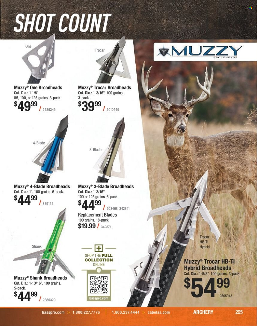 Bass Pro Shops flyer . Page 295.