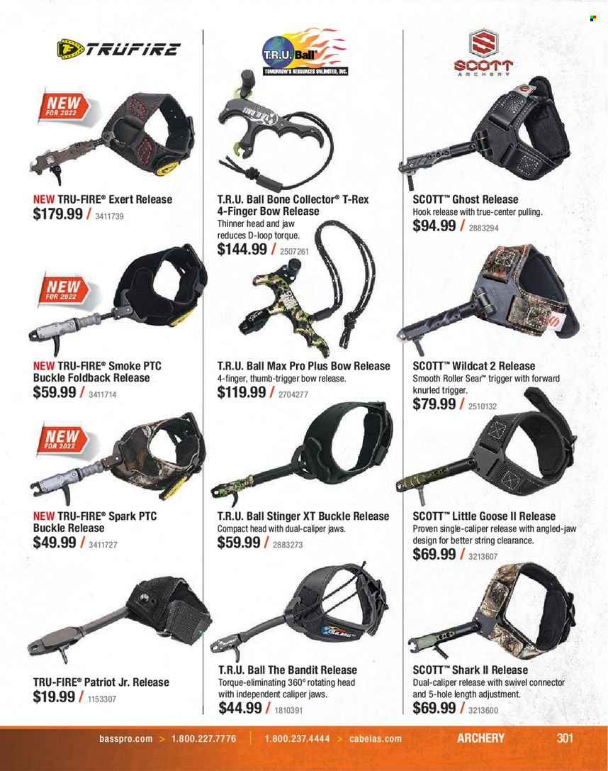 Bass Pro Shops flyer . Page 301.