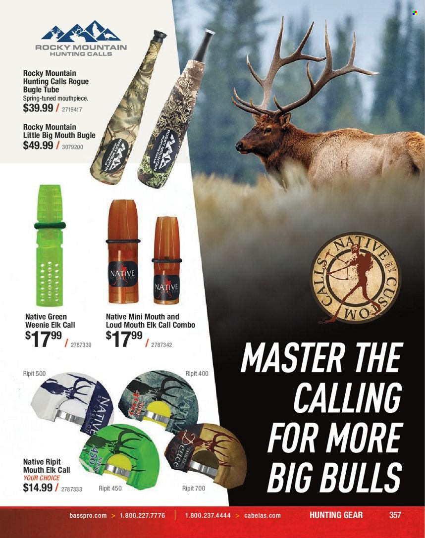 Bass Pro Shops flyer . Page 357.