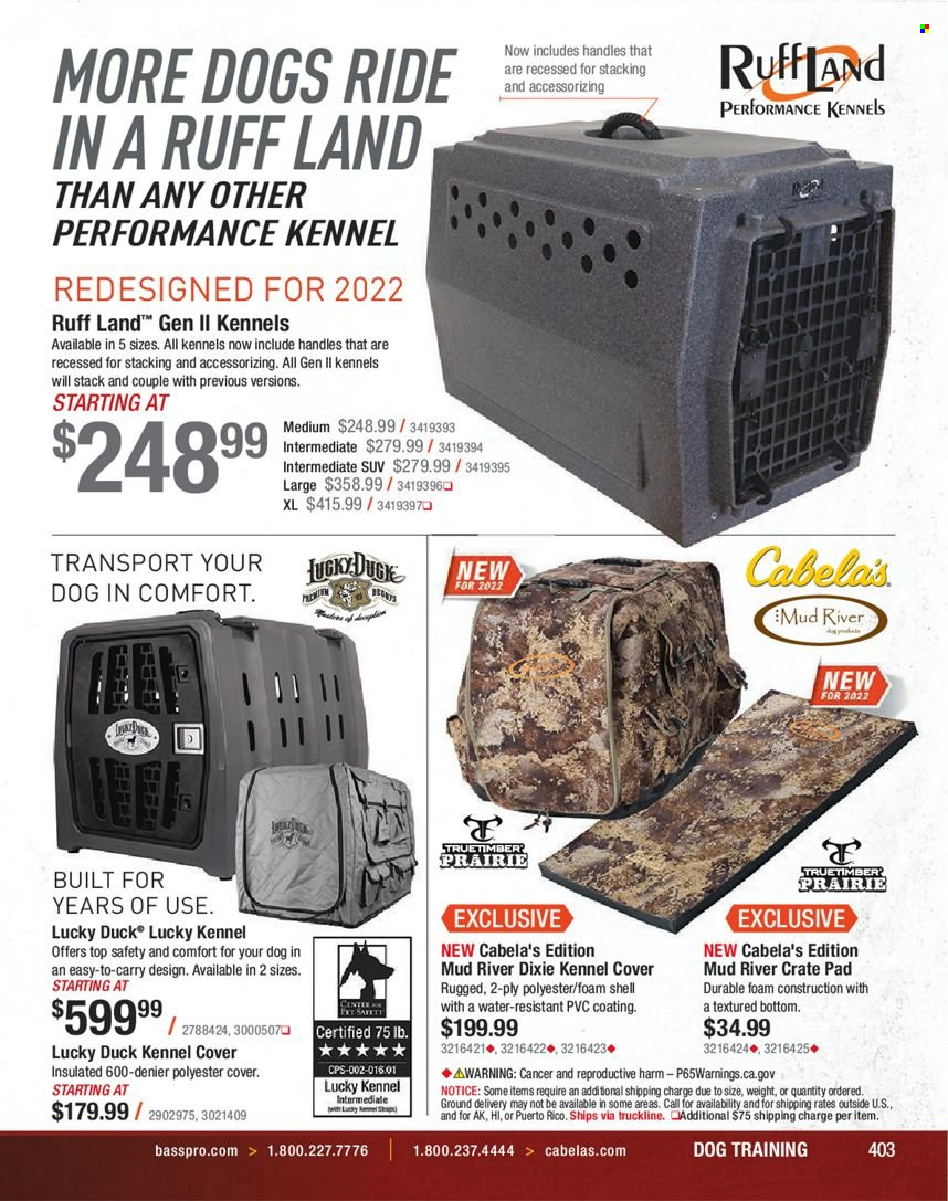 Bass Pro Shops flyer . Page 403.