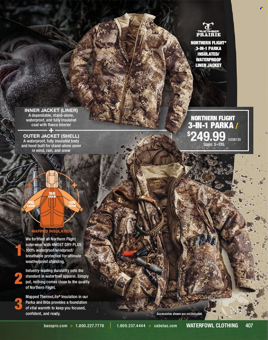 Bass Pro Shops flyer . Page 407.