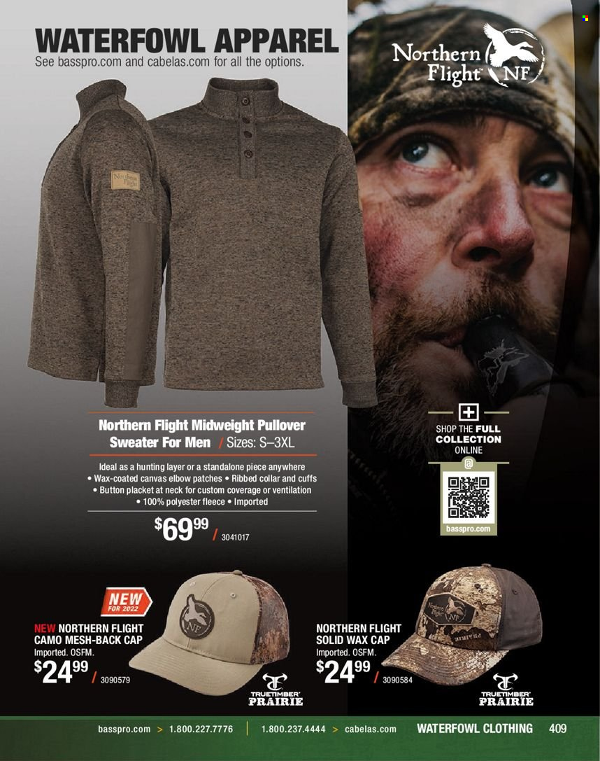 Bass Pro Shops flyer . Page 409.