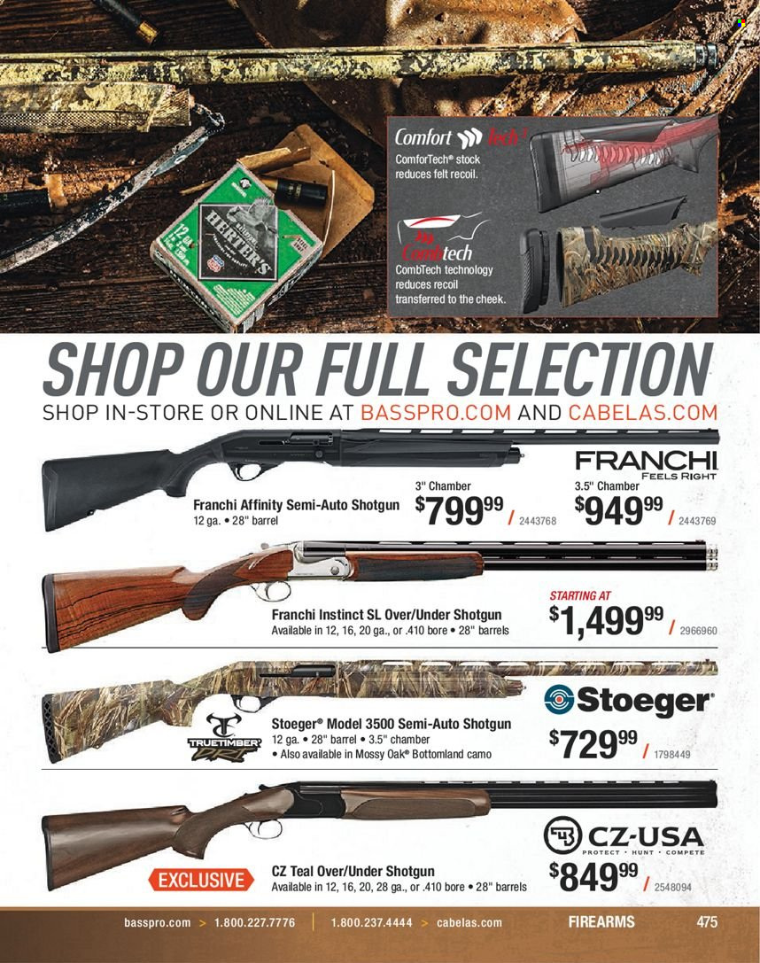 Bass Pro Shops flyer . Page 475.