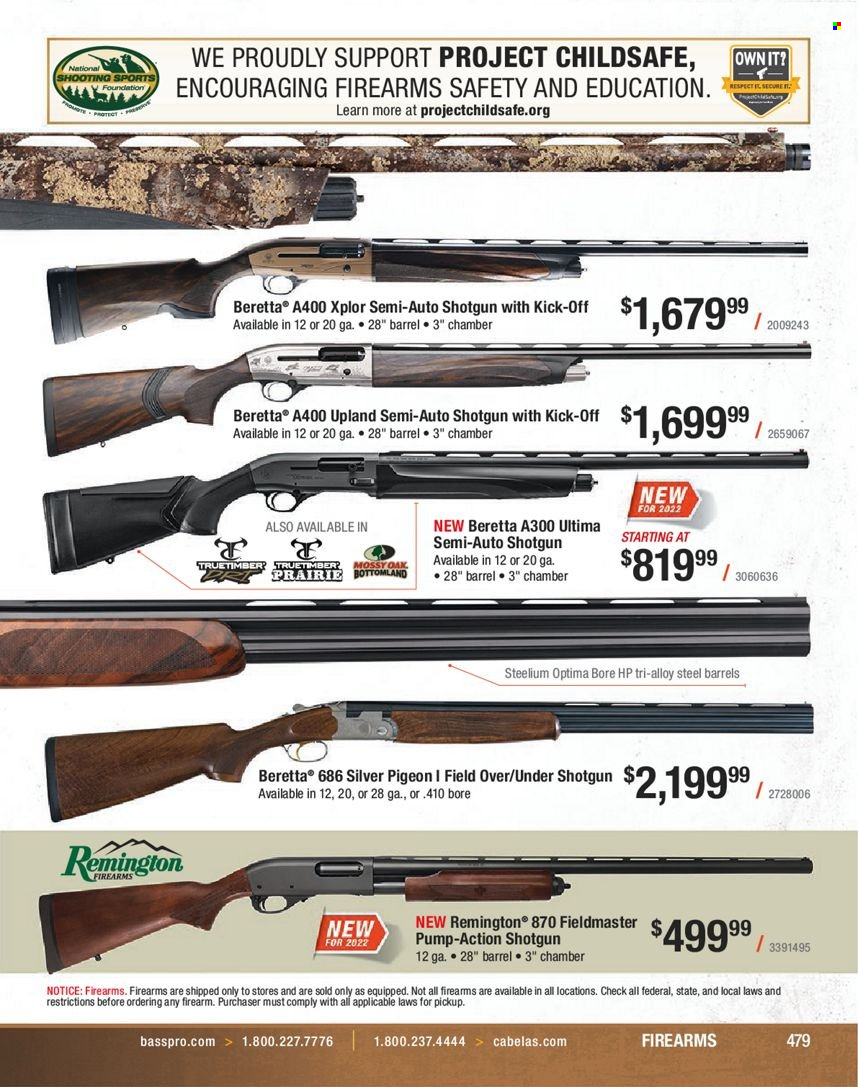 Bass Pro Shops flyer . Page 479.