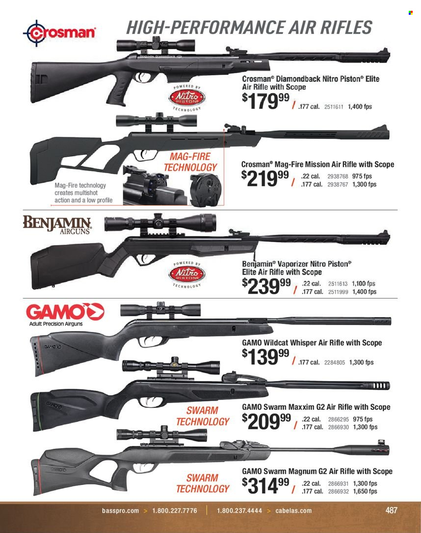 Bass Pro Shops flyer . Page 487.