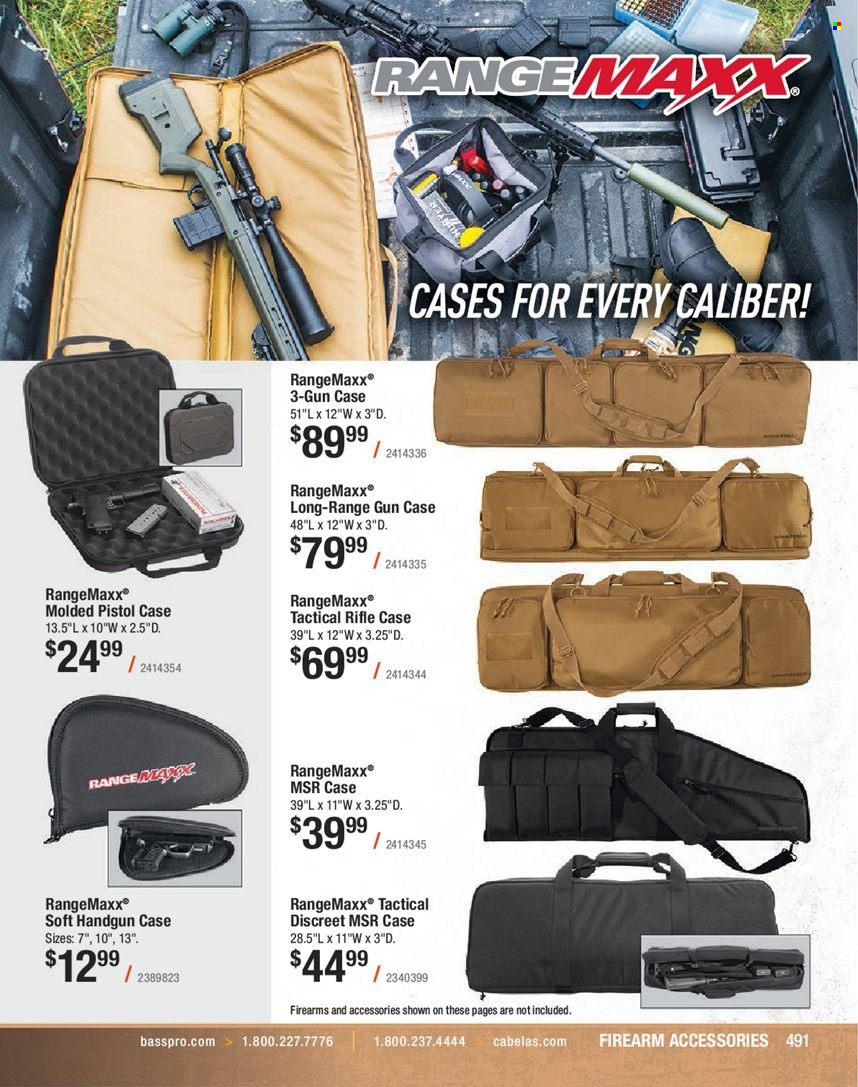 Bass Pro Shops flyer . Page 491.