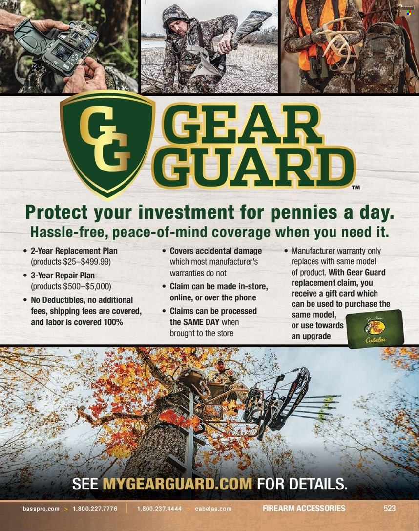 Bass Pro Shops flyer . Page 523.