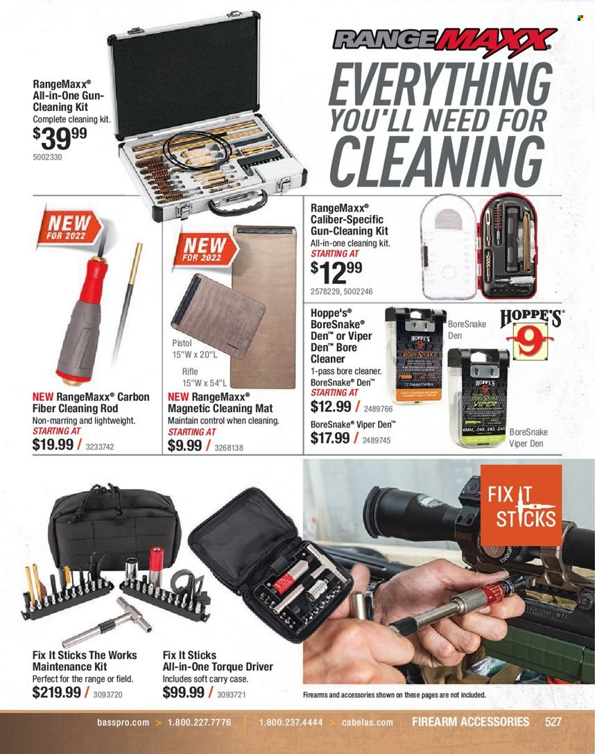 Bass Pro Shops flyer . Page 527.