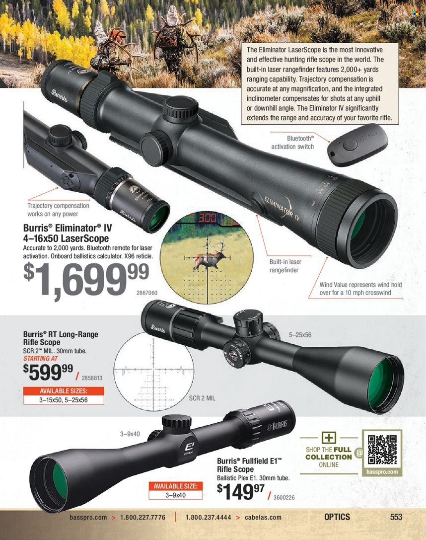 Bass Pro Shops flyer . Page 553.