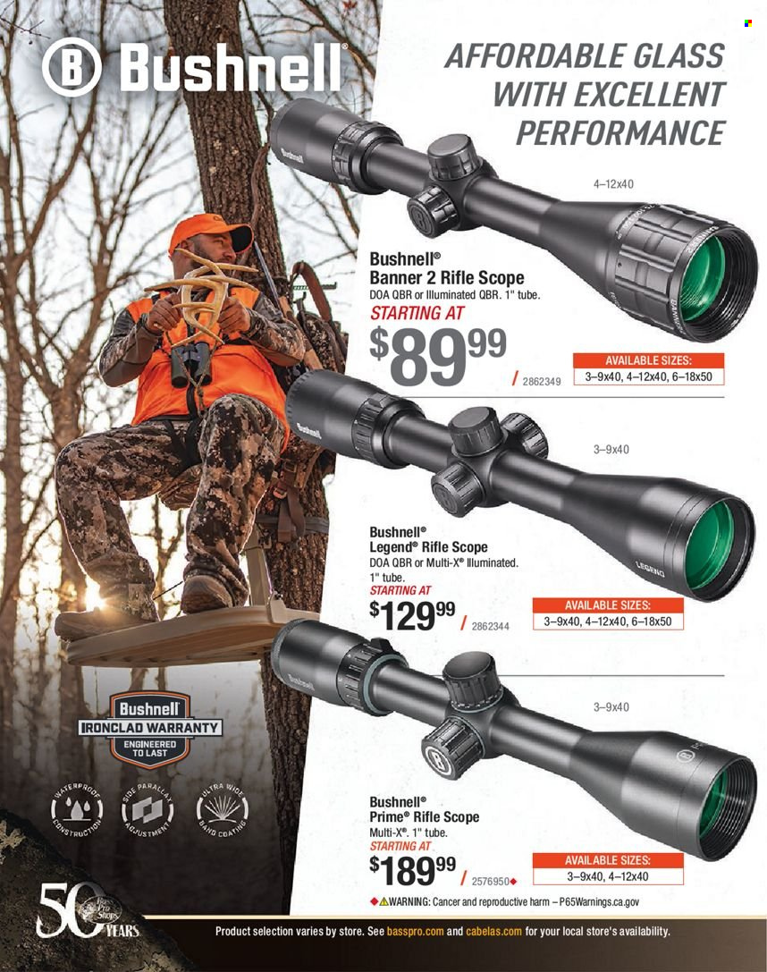 Bass Pro Shops flyer . Page 554.