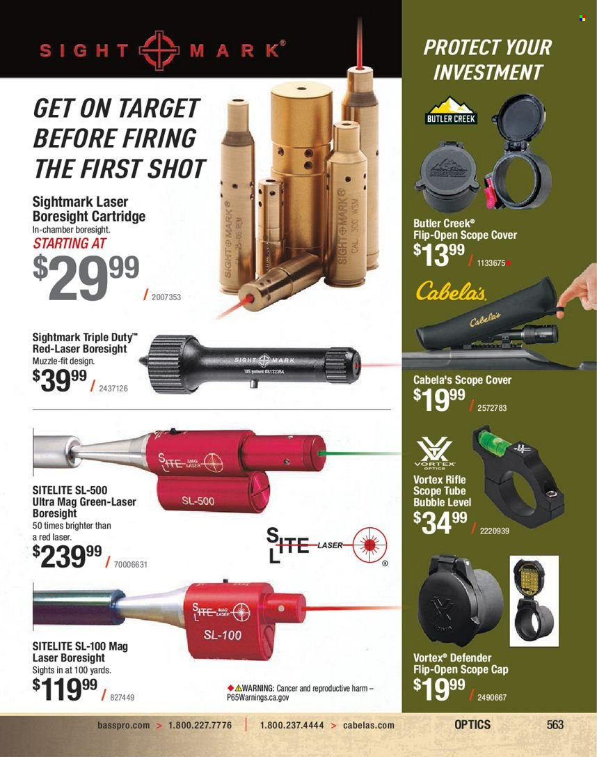 Bass Pro Shops flyer . Page 563.