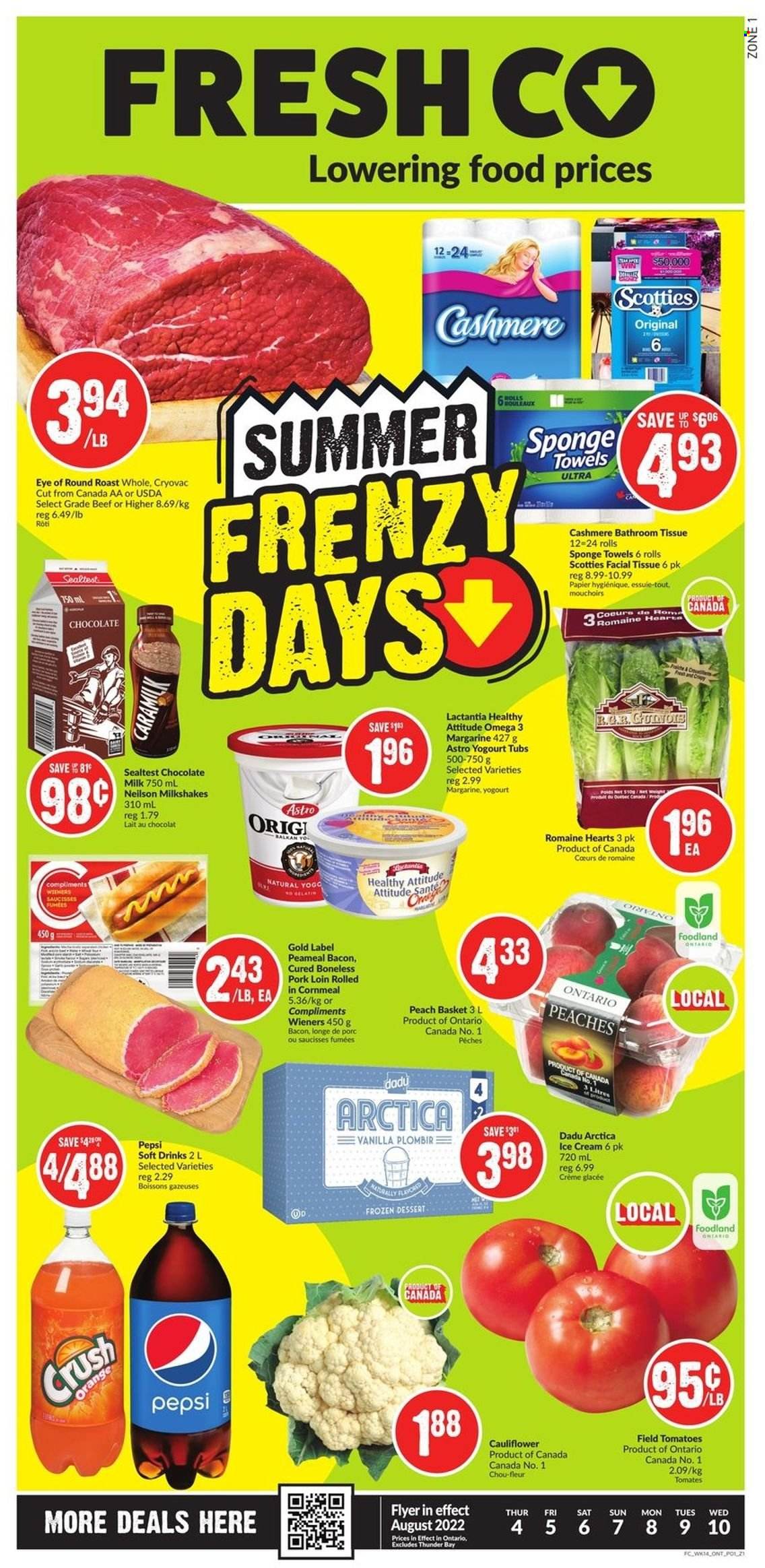FreshCo. flyer  - August 04, 2022 - August 10, 2022. Page 1.