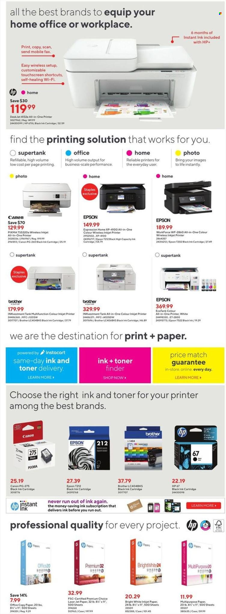 Staples flyer  - August 03, 2022 - August 09, 2022. Page 9.
