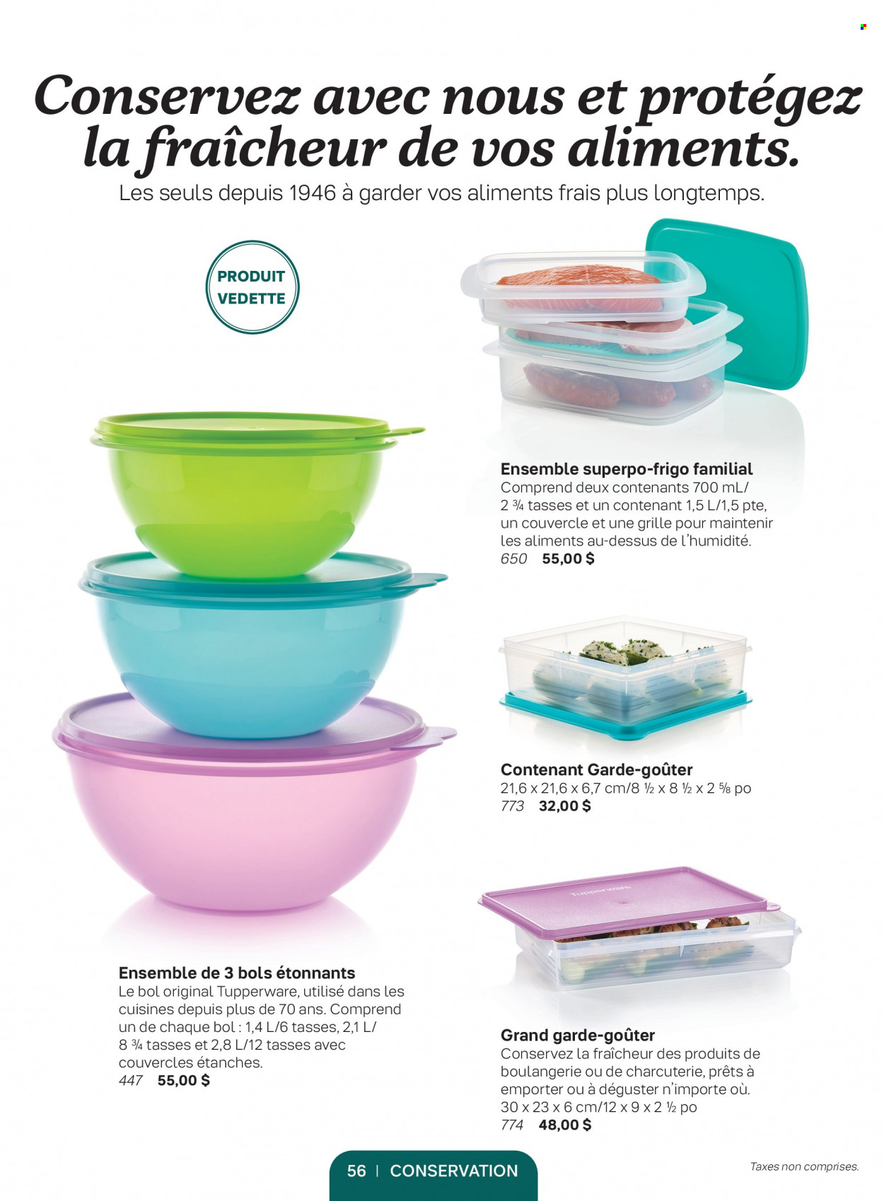 Circulaire Tupperware . Page 56.