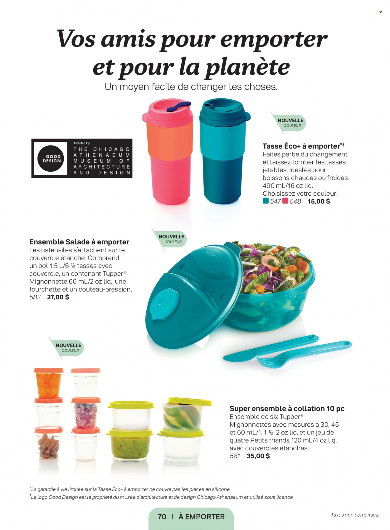Circulaire Tupperware . Page 70.