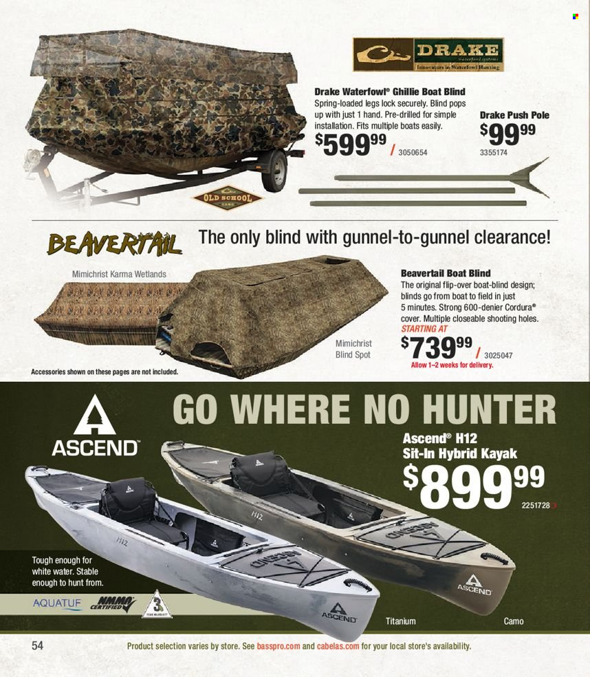 Circulaire Bass Pro Shops . Page 54.