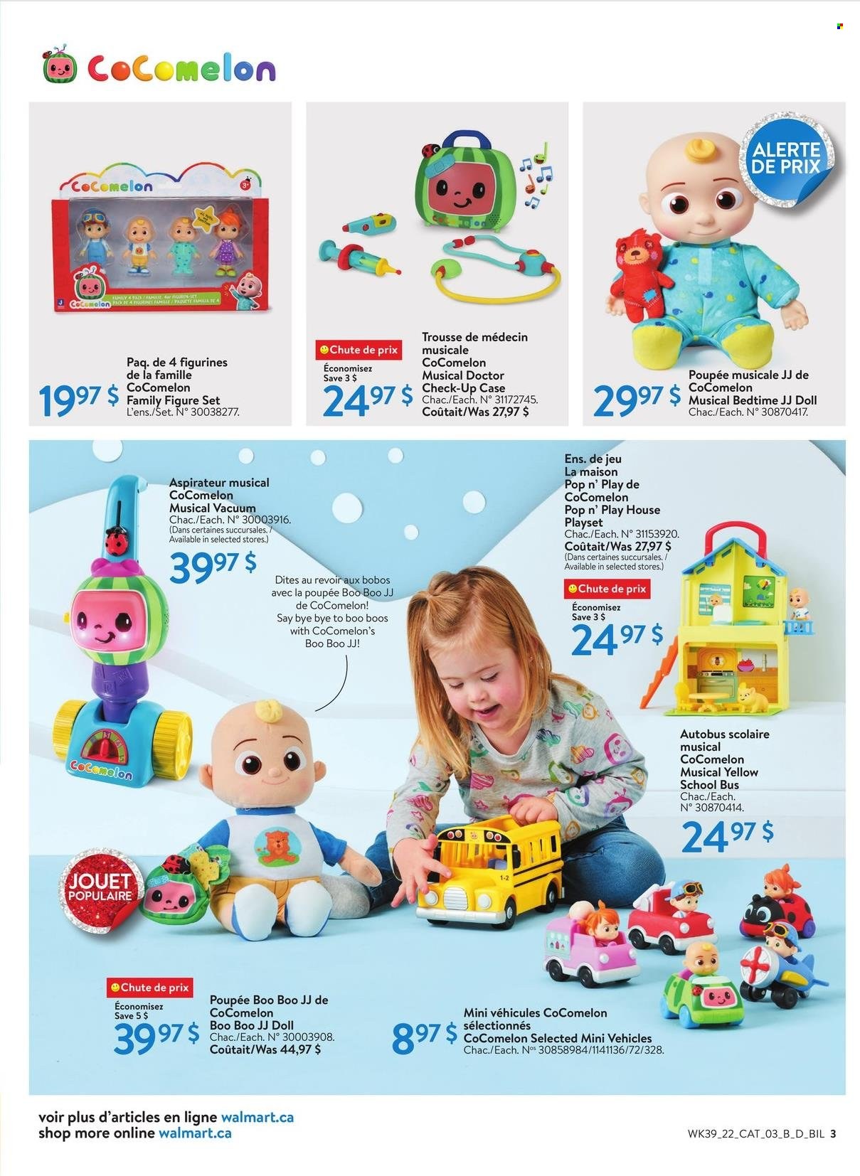 Walmart Flyer - October 20, 2022 - December 24, 2022 - Sales products - tea, doll, play set. Page 3.