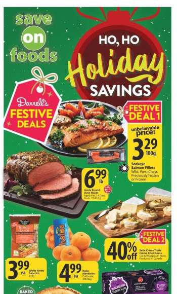 Save-On-Foods Flyer - December 01, 2022 - December 07, 2022.