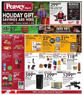 Peavey Mart - Holiday Gift Savings