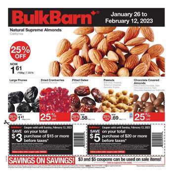 Bulk Barn Flyer - January 26, 2023 - February 12, 2023.