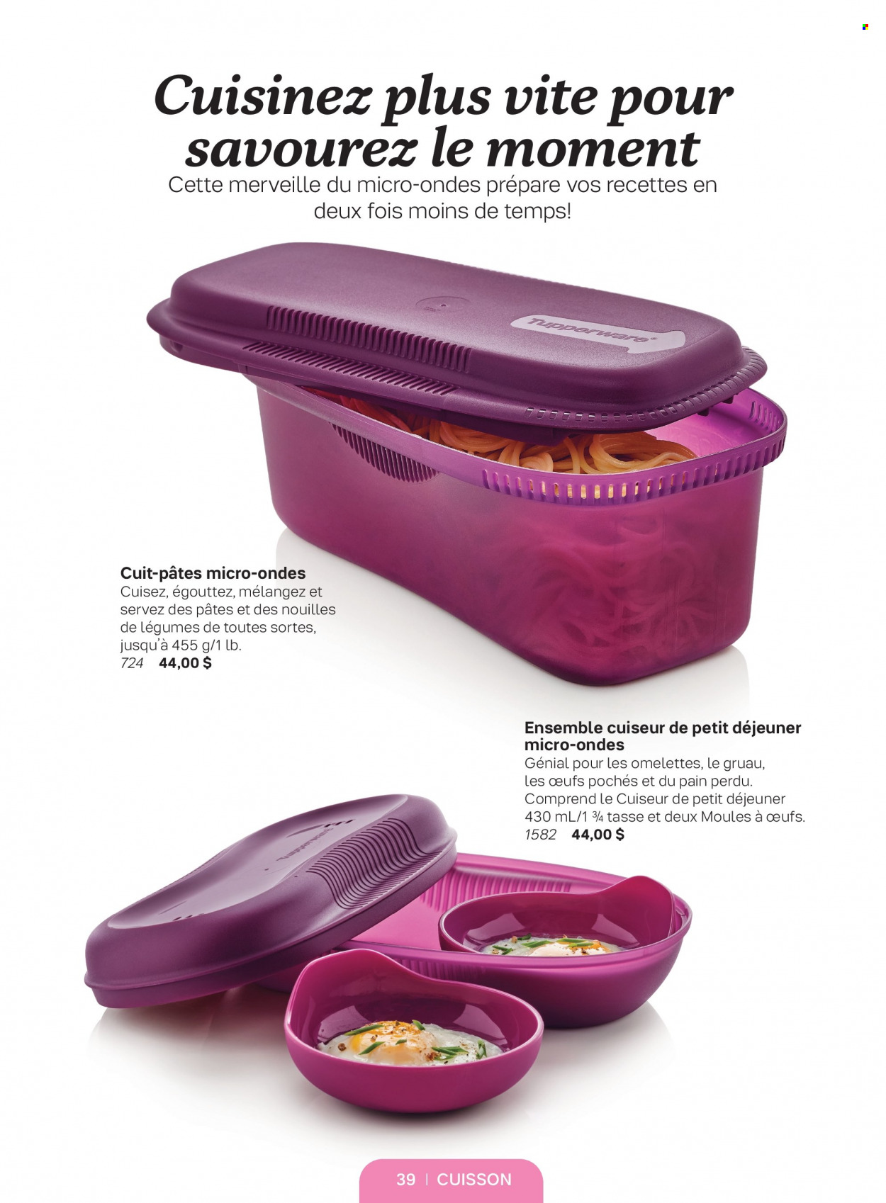 Circulaire Tupperware . Page 39.