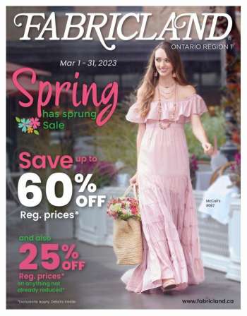 FABRICLAND Vaughan flyers
