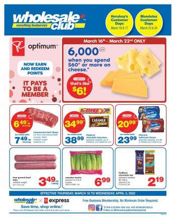 Wholesale Club Barrie flyers